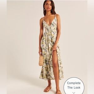 Floral Button-Through Maxi Dress